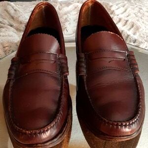 Leather Men's  Dark Brown Loafers 9 M‎